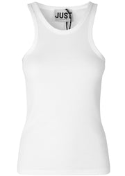 Rancho Tank Top, White by Just Female - Cruelty Free