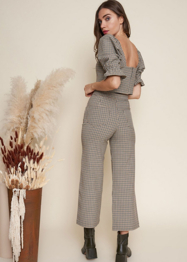 Flora Pant, Plaid by Whimsy + Row - Eco Friendly 