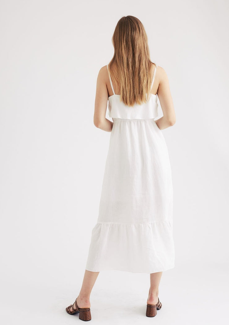 Rommy Dress, White by Jillian Boustred - Ethical