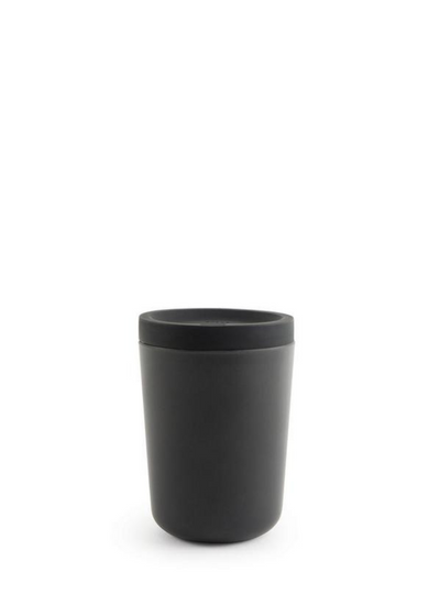 Reusable Coffee Cup 12 OZ, Black by Ekobo - Sustainable