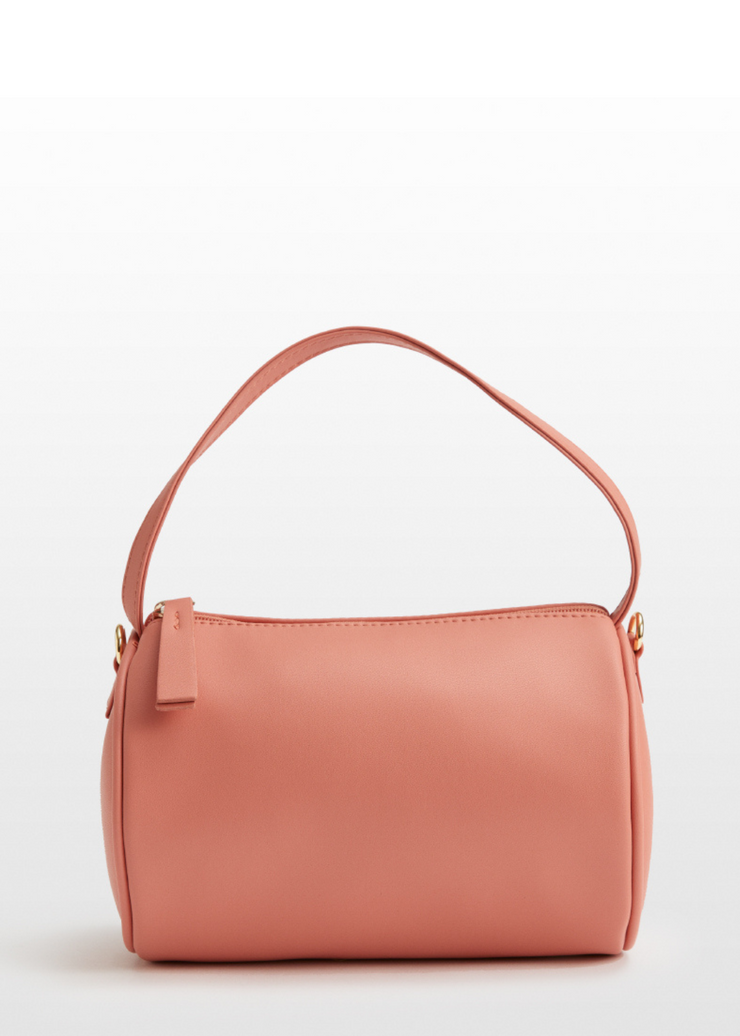 Mini Duffel Shoulder Bag, Pink by Hozen - Sustainable
