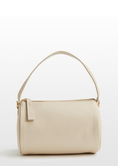 Mini Duffel Shoulder Bag, Off White by Hozen - Sustainable