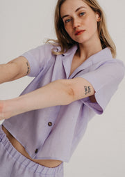 Linen Shirt 10/07, Lavender by Nago - Eco Friendly 