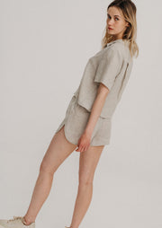 Linen Shorts 10/08, Oatmeal by Nago - Fair trade 