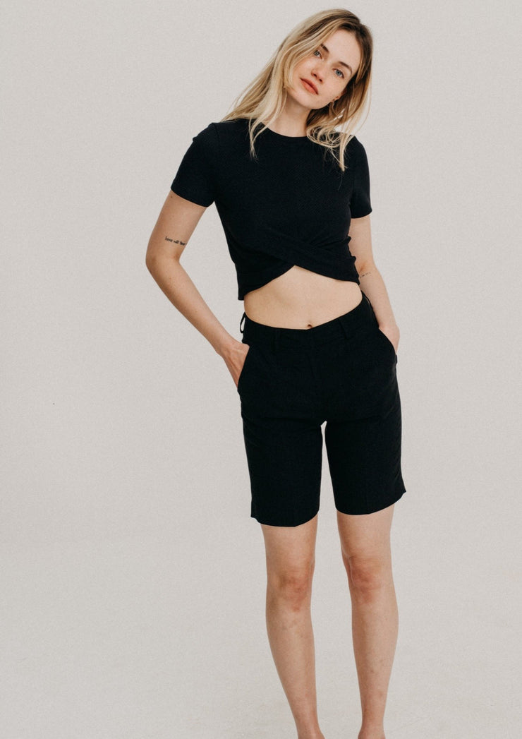 Crop Top 9/11, Black by Nago - Ethical 