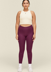 High-Rise Compressive Pocket Leggings, Plum by Girlfriend Collective - Cruelty Free