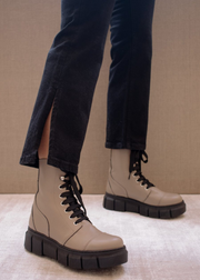 Can Can High Top Boots, Beige