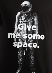 T-Shirt Stockholm Give Me Some Space, Black by Dedicated - Eco Friendly 