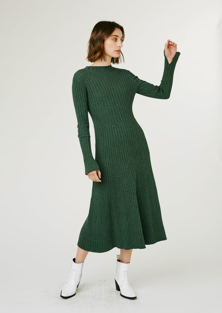 Spencer Knit Dress, Green by Jillian Boustred - Ethical
