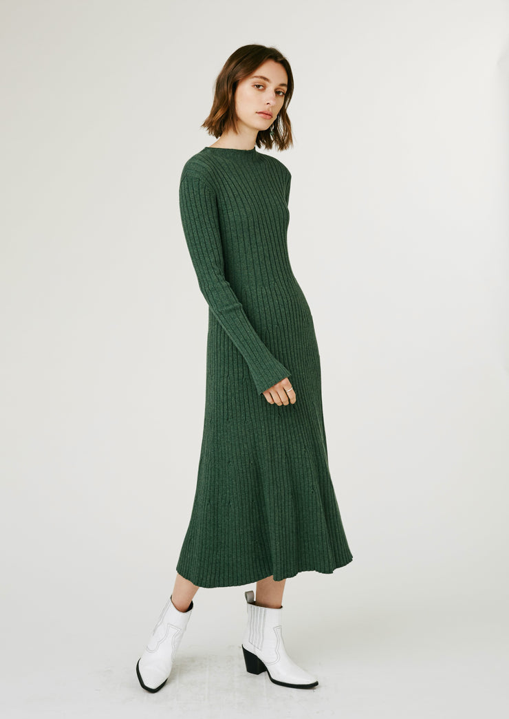 Spencer Knit Dress, Green by Jillian Boustred - Cruelty Free