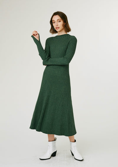 Spencer Knit Dress, Green by Jillian Boustred - Sustainable