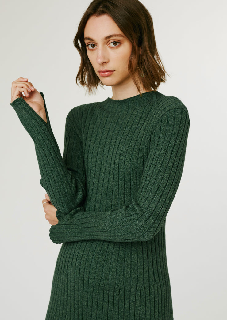 Spencer Knit Dress, Green by Jillian Boustred - Eco Conscious