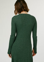 Spencer Knit Dress, Green by Jillian Boustred - Carbon Neutral