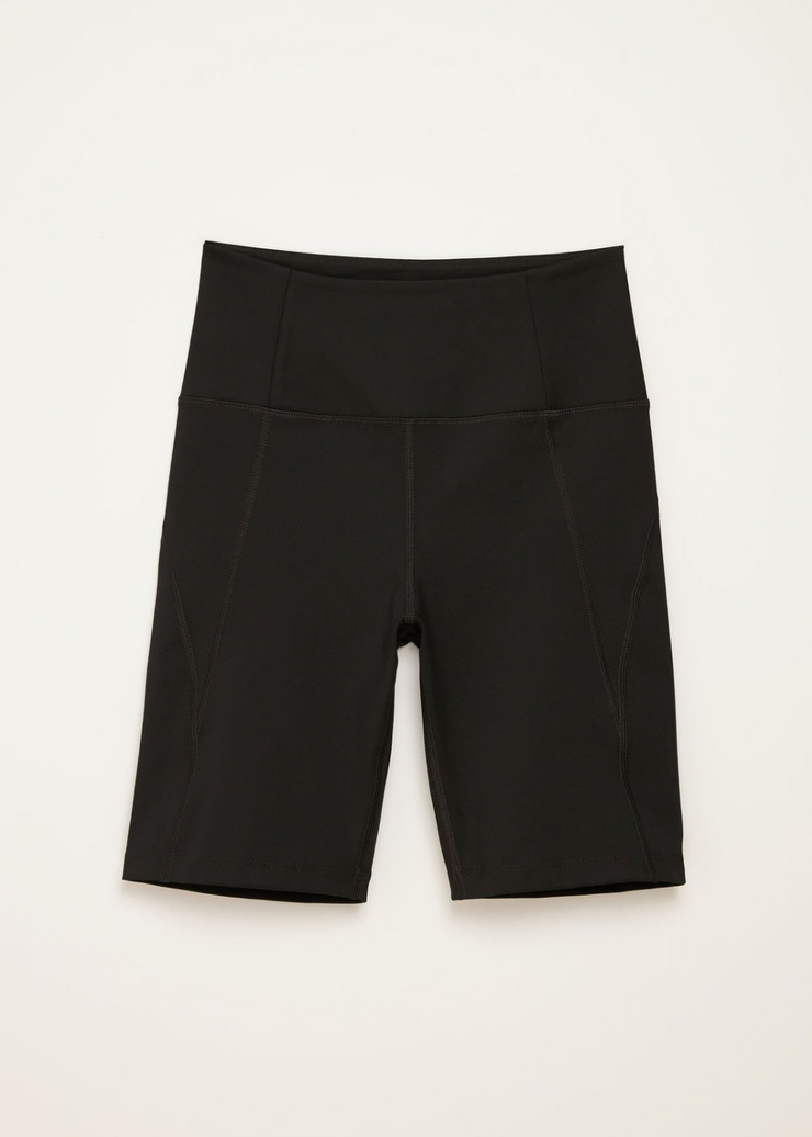 High-Rise Bike Short, Black by Girlfriend Collective - Cruelty Free