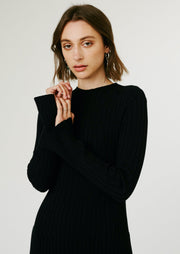 Spencer Knit Dress, Black by Jillian Boustred - Vegan