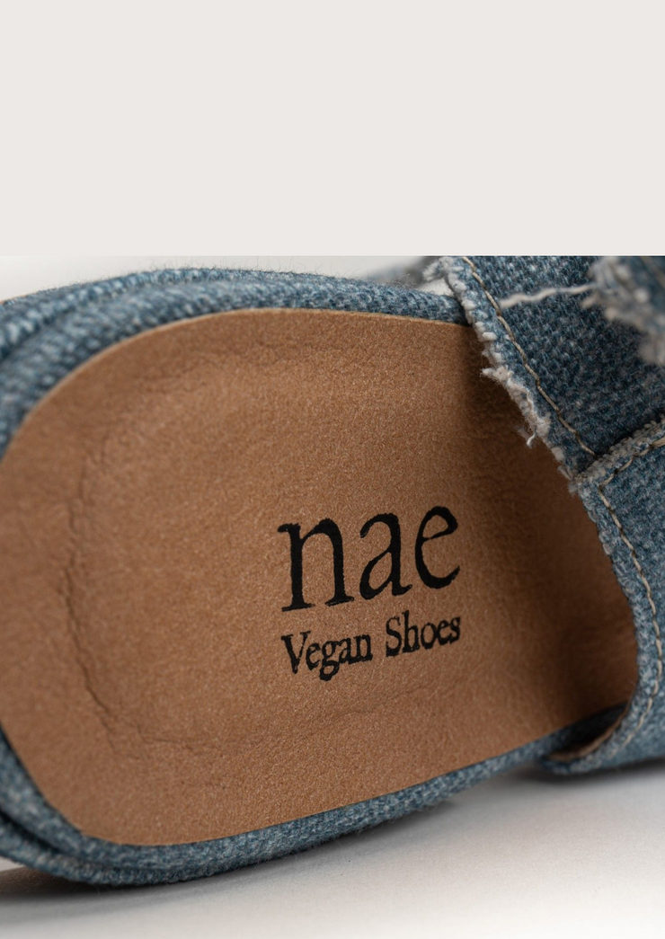 Beth Organic Cotton, Blue by Nae Vegan Shoes - Eco Friendly