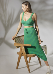 Liana Skirt, Pine Green Teal by Rue Stiic - Cruelty Free