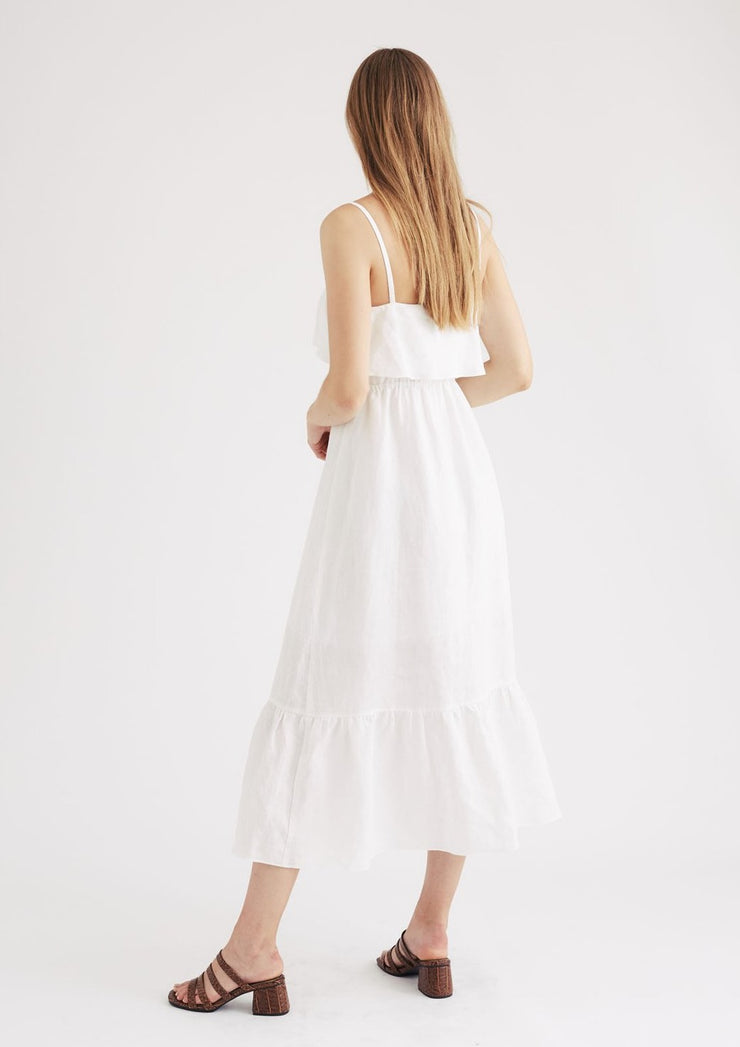 Rommy Dress, White by Jillian Boustred - Cruelty Free