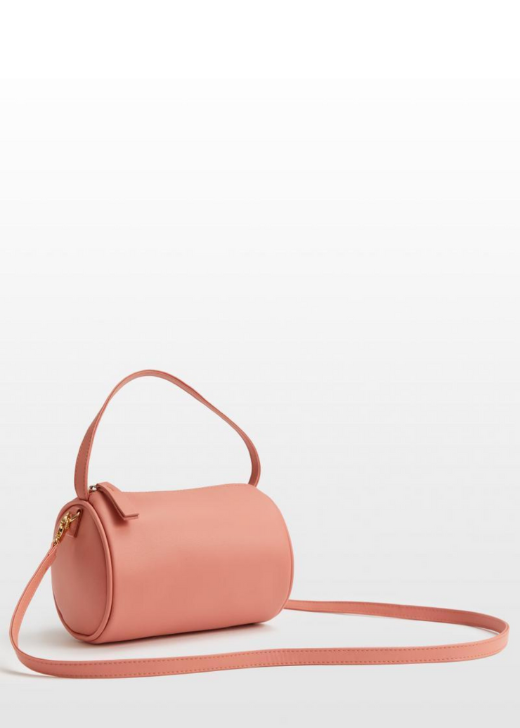 Mini Duffel Shoulder Bag, Pink by Hozen - Ethical