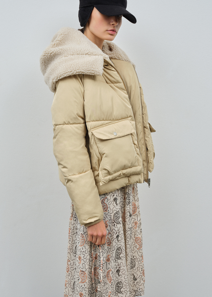 Leicester Puffer Jacket, Sand by Embassy Of Bricks And Logs - Eco Conscious 