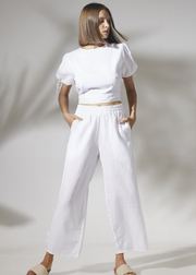 Florence Pant, White by Rue Stiic - Fair Trade
