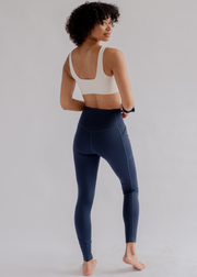 High-Rise Compressive Pocket Leggings, Midnight by Girlfriend Collective - Ethical