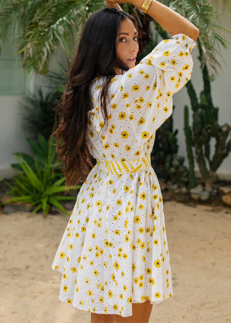 Day Dress, Yellow Daisy by Em & Shi - Ethical