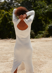 Frankie Knit Midi Dress, White