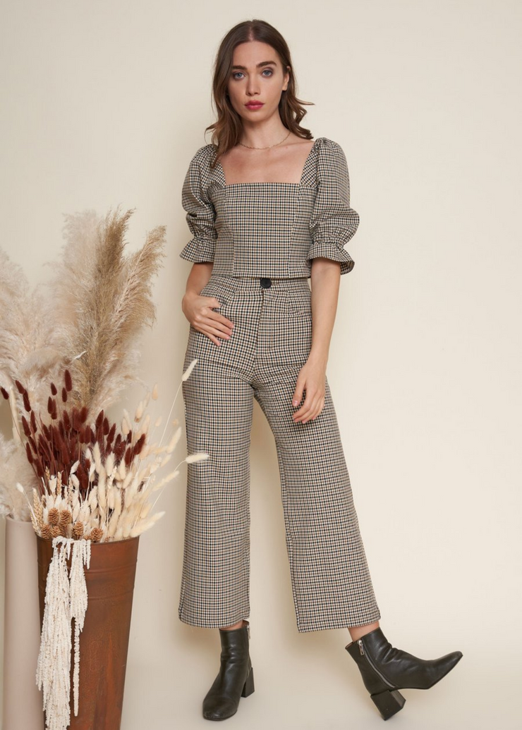 Flora Pant, Plaid by Whimsy + Row - Sustainable