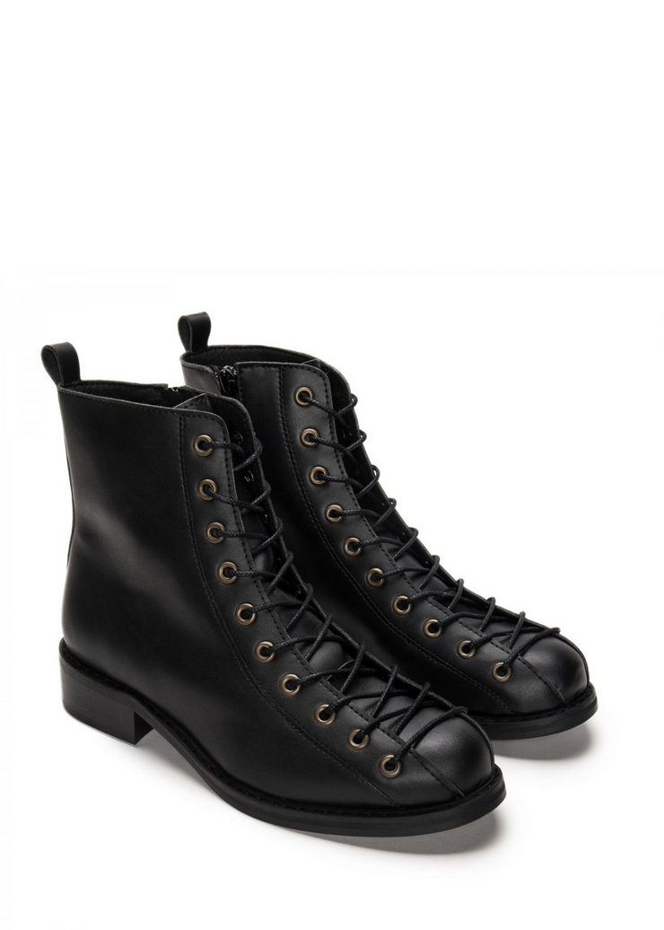 Ivy Microfiber Boot, Black by Nae Vegan Shoes - Ethical