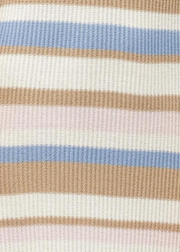 Vada Skirt, Boxy Stripe Sky Blue by Rue Stiic - Fair Trade