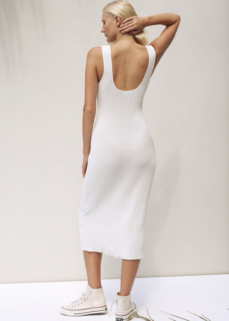 Karlie Dress, White by Rue Stiic - Eco Friendly 