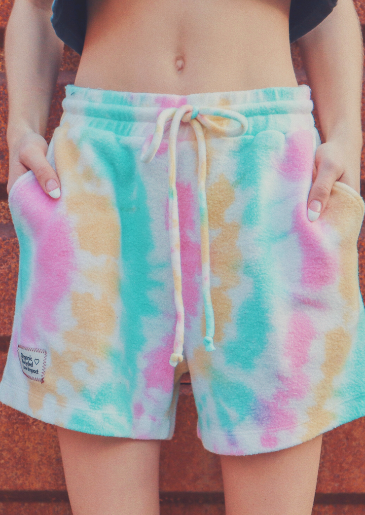 Gratitude Shorts, Tie and Dye by People Of Leisure - Eco Conscious