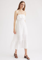 Rommy Dress, White by Jillian Boustred - Sustainable