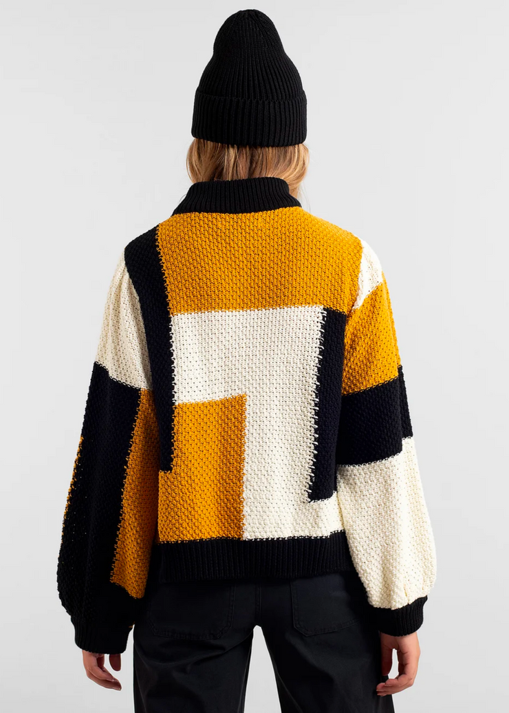 Rutbo Blocks Sweater, Multi Color