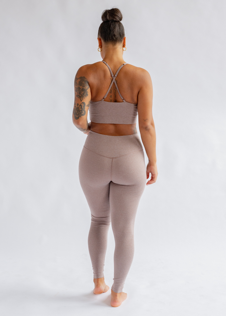 Seamless Highrise Leggings, Heather Cocoon