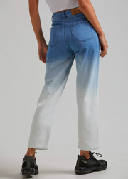 Shelby Highrise Wide Leg Jeans, Classic Blue Fade