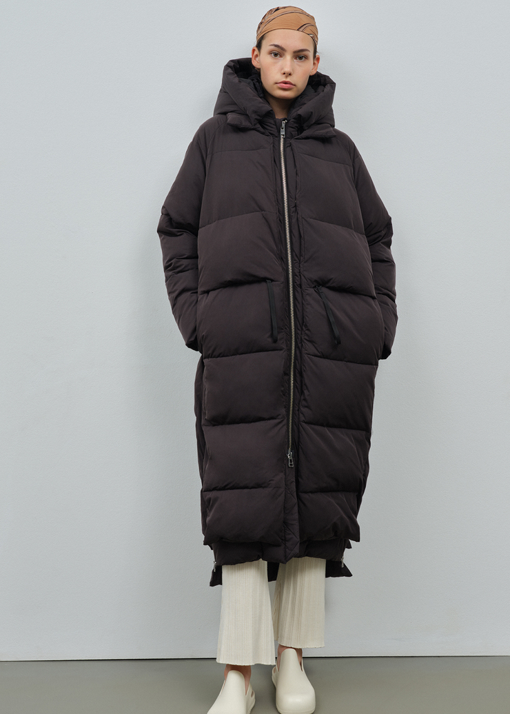 Lourdes Puffer Coat, Black by Embassy Of Bricks And Logs - Ethical 