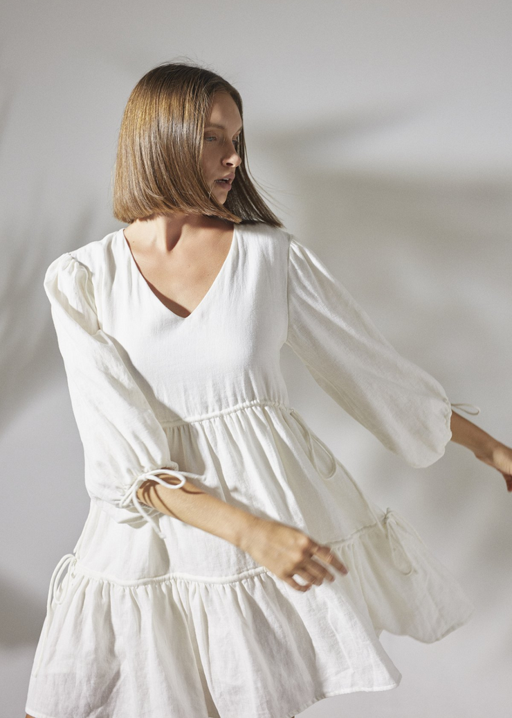 Dress, White by Rue Stiic - Eco Friendly