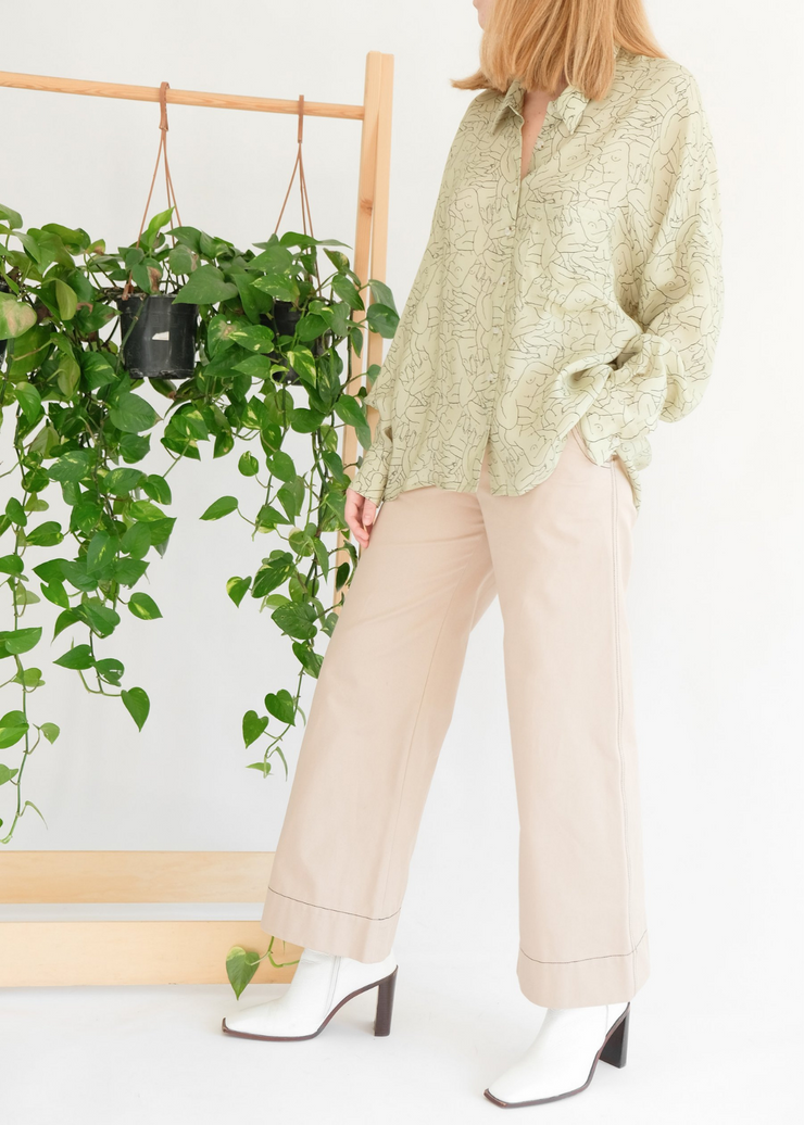Marwa Blouse, Sage by Oh Seven Days - Ethical