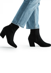 Jeanne Suede Boot, Black by Nae Vegan Shoes - Eco Conscious