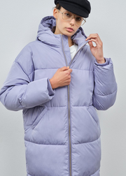 Elphin Puffer Coat, Lilac Blue by Embassy Of Bricks And Logs - Ethical 