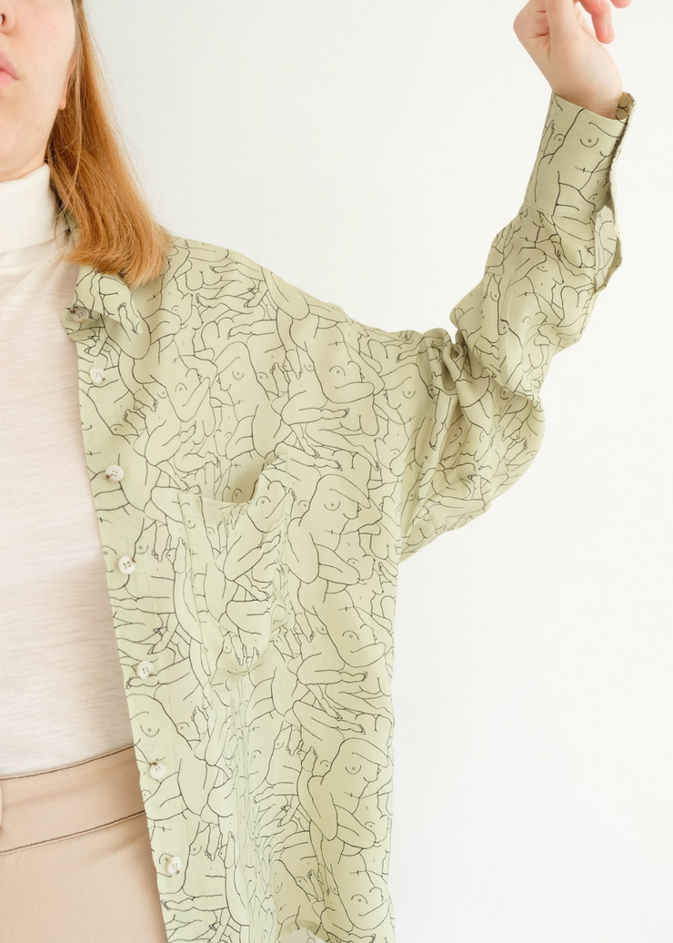 Marwa Blouse, Sage by Oh Seven Days - Eco Friendly