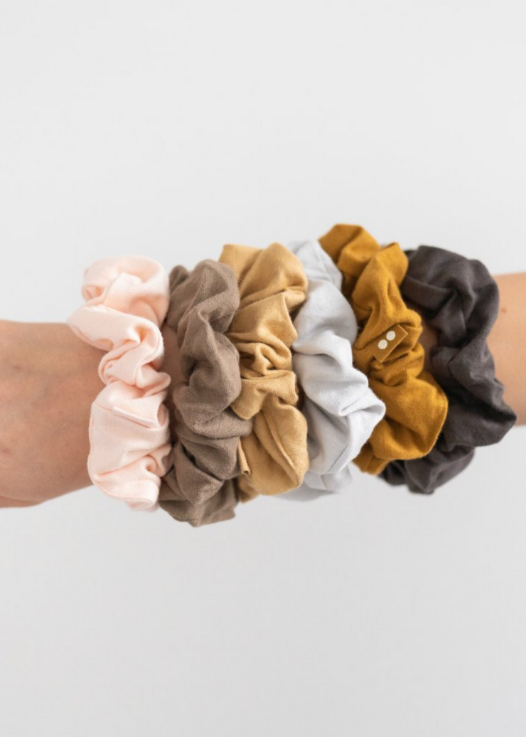 Organic Scrunchies, Blush Walnut by Kooshoo - Eco Conscious