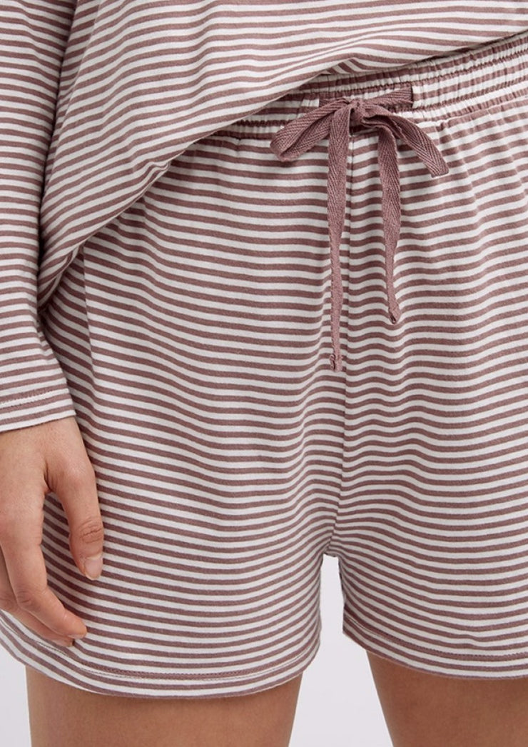 Pyjama Shorts, Stripe by People Tree - Eco Friendly