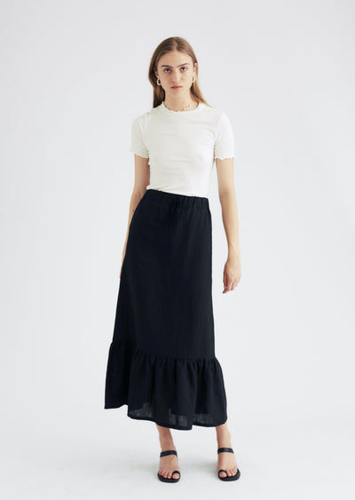 Rommy Skirt, Black by Jillian Boustred - Sustainable