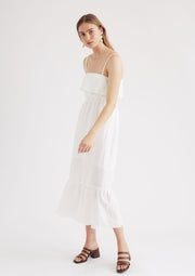 Rommy Dress, White by Jillian Boustred - Vegan