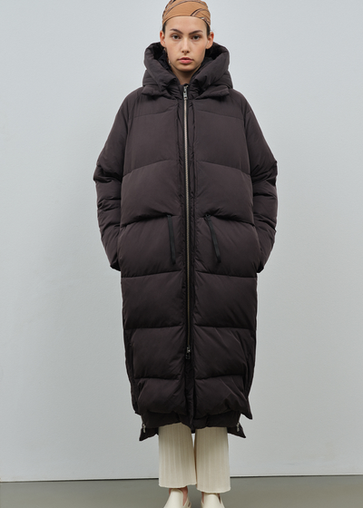 Lourdes Puffer Coat, Black by Embassy Of Bricks And Logs - Sustainable 