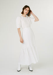Flora Dress, White by Jillian Boustred - Ethical