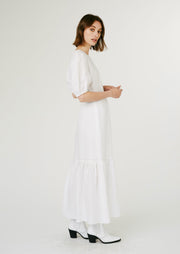 Flora Dress, White by Jillian Boustred - Eco Friendly